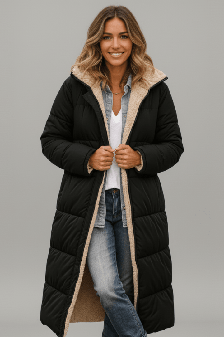 Women's Quilted Hooded Puffer Coat