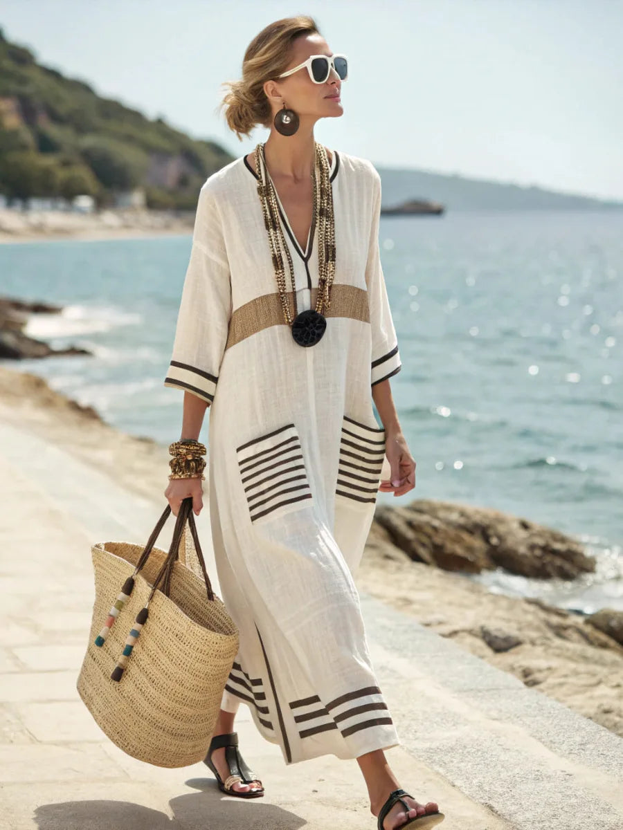 Loose Fit Beach Maxi Dress