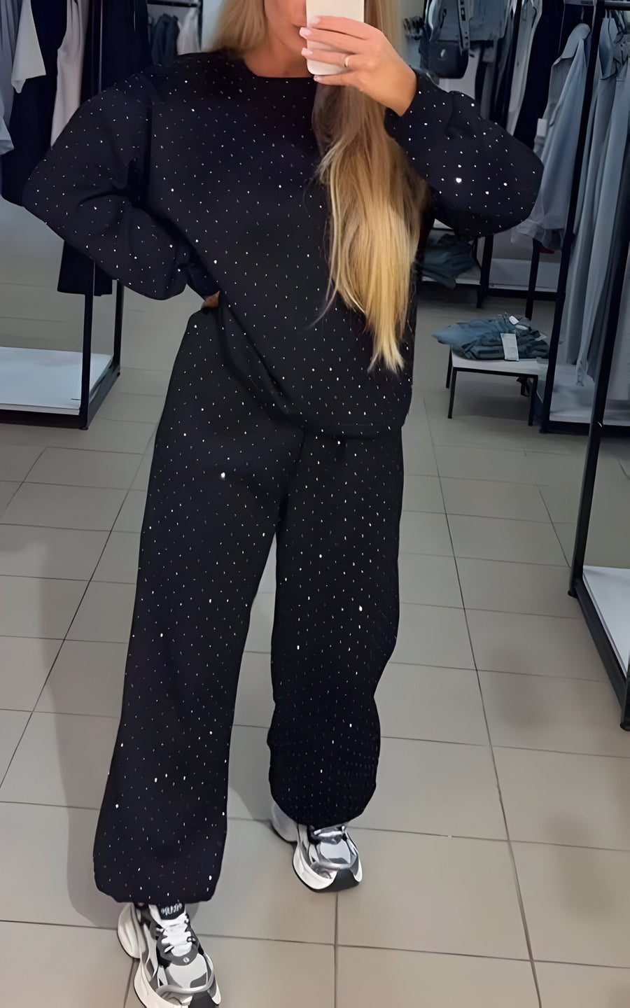 Sequin Detail Lounge Set